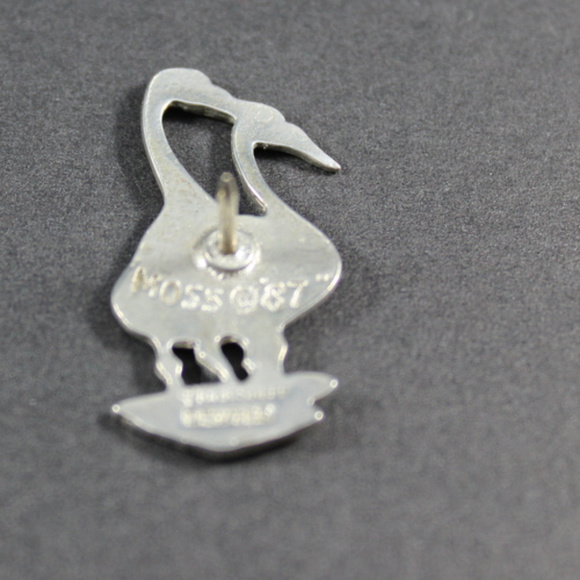 Kirk Steiff Pewter Geese Tie Tac Tack Lapel Pin - Picture 3 of 4